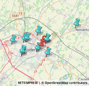 Mappa Via Repubblica Val Taro, 41122 Modena MO, Italia (3.05167)