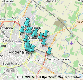 Mappa Via Repubblica Val Taro, 41122 Modena MO, Italia (1.4215)