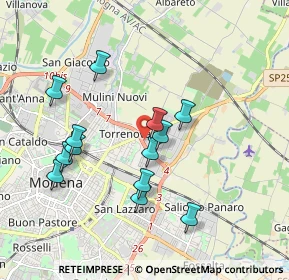 Mappa Via Repubblica Val Taro, 41122 Modena MO, Italia (1.78077)