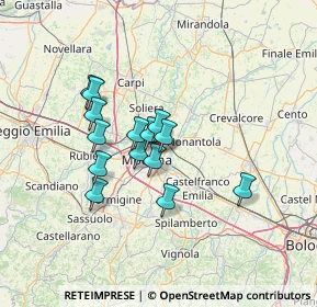 Mappa Via Repubblica Val Taro, 41122 Modena MO, Italia (10.45143)