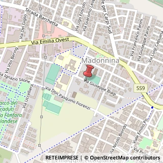 Mappa Via Giuseppe Biagi,  34, 41100 Modena, Modena (Emilia Romagna)