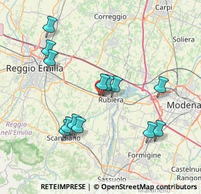 Mappa Via Giovanni Guareschi, 42122 Bagno RE, Italia (7.55077)