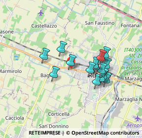 Mappa Via Giovanni Guareschi, 42122 Bagno RE, Italia (1.462)