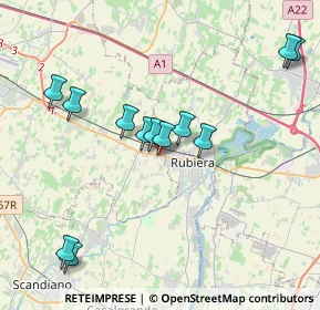 Mappa Via Giovanni Guareschi, 42122 Bagno RE, Italia (3.91833)