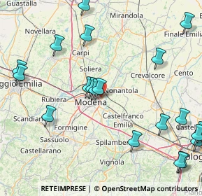 Mappa Via Don Lorenzo Milani, 41122 Modena MO, Italia (21.6885)