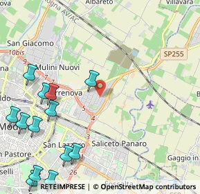 Mappa Via Don Lorenzo Milani, 41122 Modena MO, Italia (3.06385)