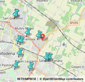 Mappa Via Don Lorenzo Milani, 41122 Modena MO, Italia (2.42091)