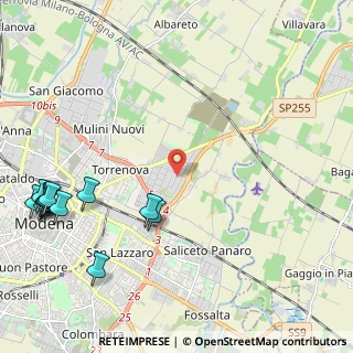 Mappa Via Don Lorenzo Milani, 41122 Modena MO, Italia (3.10692)