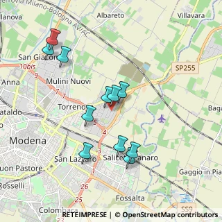 Mappa Via Don Lorenzo Milani, 41122 Modena MO, Italia (1.81818)