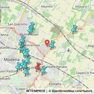 Mappa Via Don Lorenzo Milani, 41122 Modena MO, Italia (2.51938)