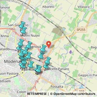 Mappa Via Don Lorenzo Milani, 41122 Modena MO, Italia (2.4095)