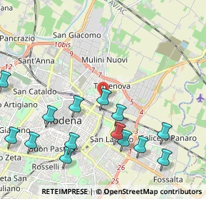 Mappa Via Mar Mediterraneo, 41122 Modena MO, Italia (2.53214)