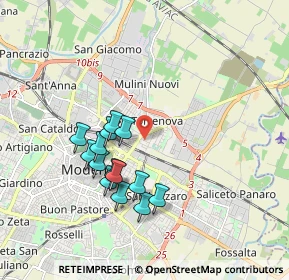 Mappa Via Mar Mediterraneo, 41122 Modena MO, Italia (1.66071)