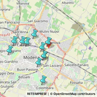 Mappa Via Mar Mediterraneo, 41122 Modena MO, Italia (1.97909)