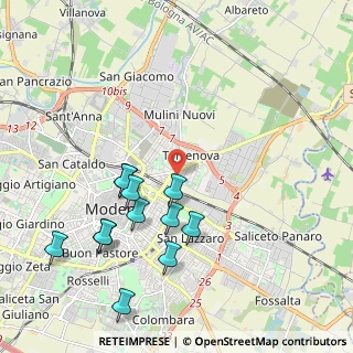 Mappa Via Mar Mediterraneo, 41122 Modena MO, Italia (2.16167)