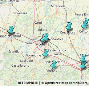Mappa Via Mar Mediterraneo, 41125 Modena MO, Italia (19.9325)