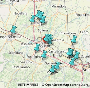 Mappa Via Mar Mediterraneo, 41125 Modena MO, Italia (15.7775)