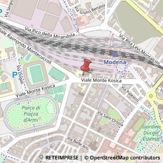 Mappa Viale Monte Kosica, 76, 41121 Modena, Modena (Emilia Romagna)