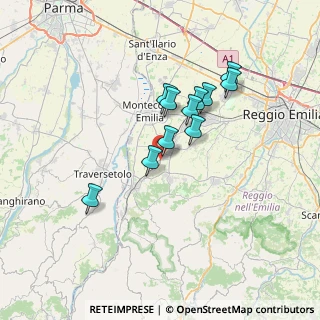 Mappa Via Angelo Secchi, 42021 Bibbiano RE, Italia (5.68455)