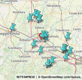 Mappa Via Baccarini, 41122 Modena MO, Italia (15.8405)