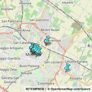 Mappa Via Lionelli Baccarini, 41122 Modena MO, Italia (1.46438)