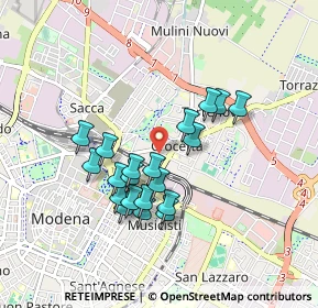 Mappa Via Lionelli Baccarini, 41122 Modena MO, Italia (0.766)
