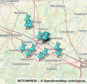 Mappa Via Dè Bonomini, 41122 Modena MO, Italia (9.19588)