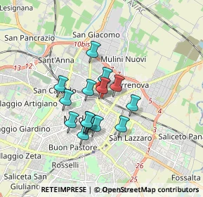 Mappa Via Dè Bonomini, 41122 Modena MO, Italia (1.28267)