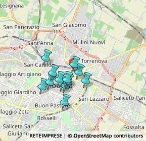 Mappa Via Dè Bonomini, 41122 Modena MO, Italia (1.29)