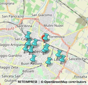 Mappa Via Dè Bonomini, 41122 Modena MO, Italia (1.58417)
