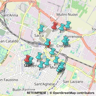 Mappa Via De' Bonomini, 41121 Modena MO, Italia (0.9565)