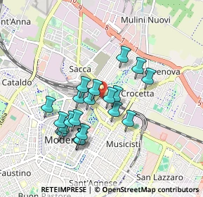 Mappa Via Dè Bonomini, 41122 Modena MO, Italia (0.7635)