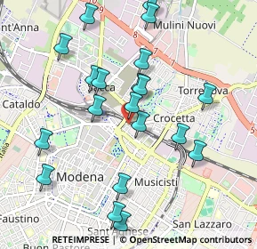 Mappa Via Dè Bonomini, 41122 Modena MO, Italia (1.0375)