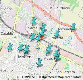 Mappa Via Dè Bonomini, 41122 Modena MO, Italia (0.915)