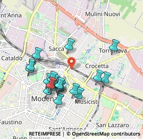 Mappa Via Dè Bonomini, 41122 Modena MO, Italia (0.9075)