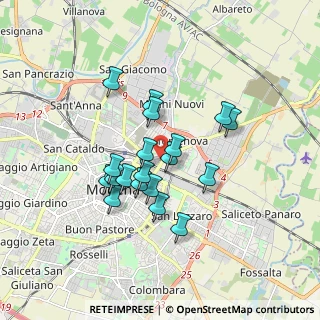 Mappa Via della Crocetta, 41122 Modena MO, Italia (1.41263)