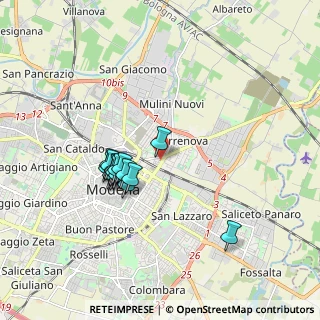 Mappa Via della Crocetta, 41122 Modena MO, Italia (1.52625)