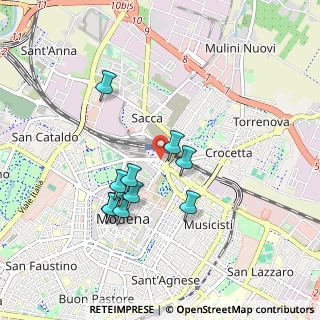 Mappa Viale Francesco Crispi, 41121 Modena MO, Italia (0.82091)