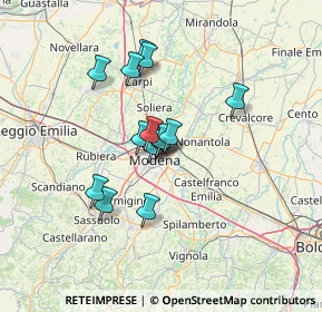 Mappa Via Crocetta, 41122 Modena MO, Italia (10.33429)