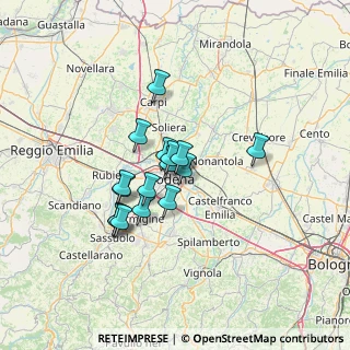 Mappa Via Crocetta, 41122 Modena MO, Italia (9.89125)