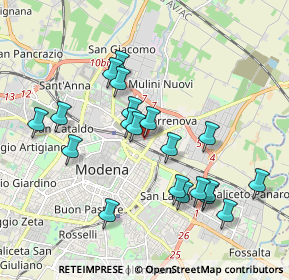 Mappa Via Crocetta, 41122 Modena MO, Italia (1.87)