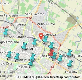 Mappa Via Crocetta, 41122 Modena MO, Italia (2.48071)