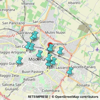 Mappa Via Crocetta, 41122 Modena MO, Italia (1.59308)