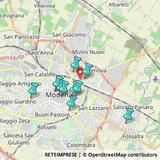 Mappa Via Crocetta, 41122 Modena MO, Italia (1.51182)