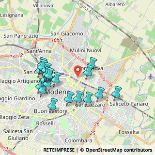Mappa Via Crocetta, 41122 Modena MO, Italia (1.8585)