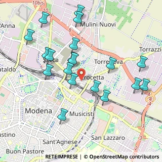 Mappa Via Crocetta, 41122 Modena MO, Italia (1.06474)