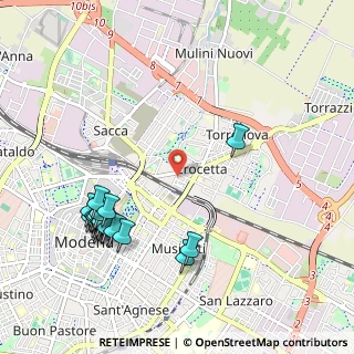 Mappa Via Crocetta, 41122 Modena MO, Italia (1.2085)