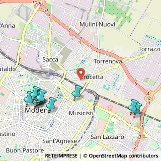 Mappa Via Crocetta, 41122 Modena MO, Italia (1.385)