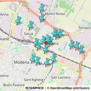Mappa Via Crocetta, 41122 Modena MO, Italia (0.8765)