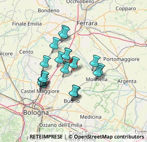 Mappa 40052 Baricella BO, Italia (11.2145)